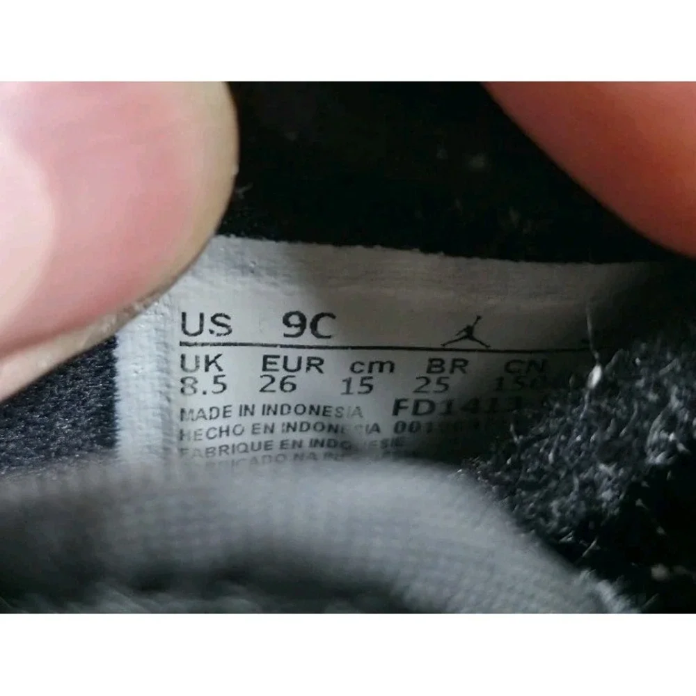 Toddler's Jordan 1 Retro‎ High OG Black/White-White (FD1413 010) Size 9 C
